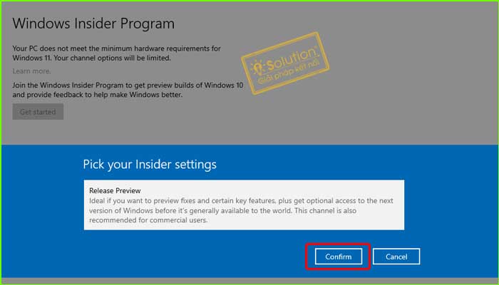 Các bước đăng ký Windows Insider