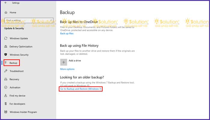 Hướng dẫn cách Backup dữ liệu Win 10 trên máy tính