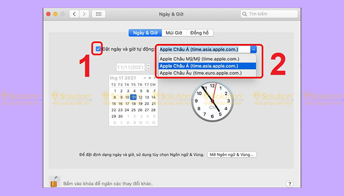 Hướng dẫn cài đặt ngày giờ trên Macbook
