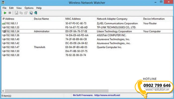 Cách xem bao nhiêu người dùng wifi