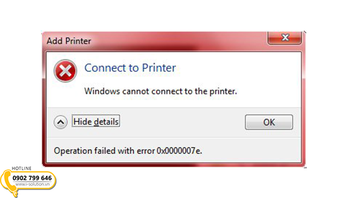 Máy in không kết nối với máy tính