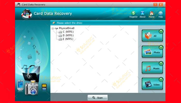 Sử dụng phần mềm Card Data Recovery