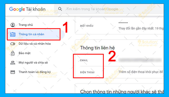 Thêm số điện thoại vào tài khoản Gmail