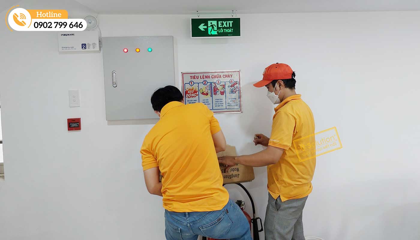 Thi công hệ thống báo cháy vá báo động tại Châu Đốc