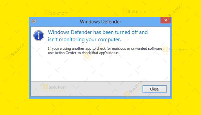 Windows Defender không hoạt động