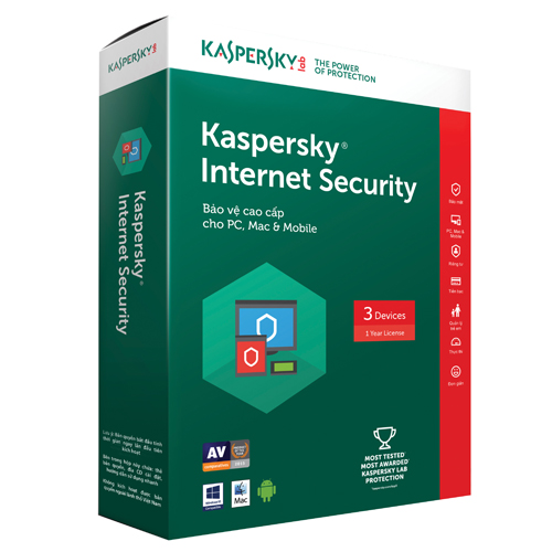 KASPERSKY INTERNET SECURITY 2017 (3 PCS)