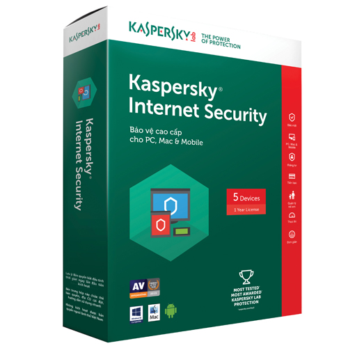 KASPERSKY INTERNET SECURITY 2017 (5 PCS)