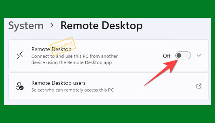 Cách tắt Remote Desktop trong Win 11