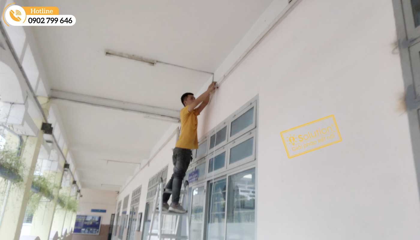 Thi công mạng wifi tại trường Cao đẳng Bách khoa Nam Sài Gòn